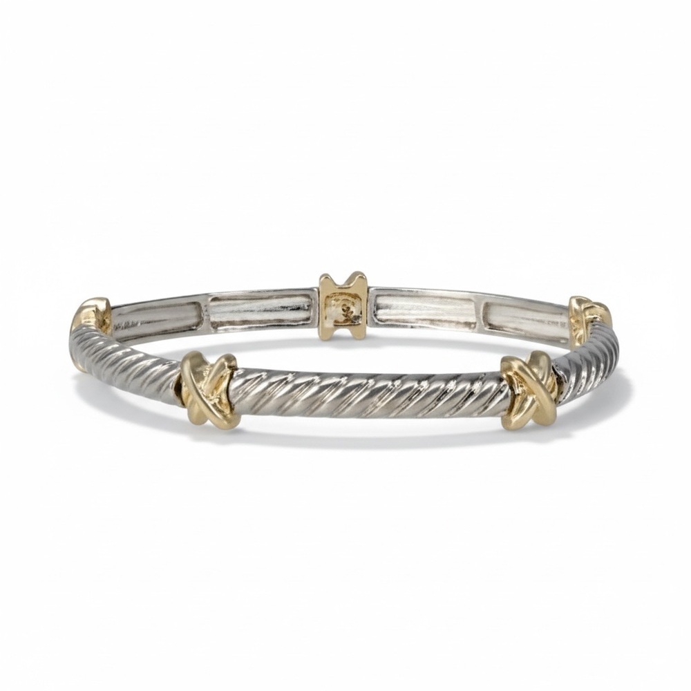 Silver and Gold Bracelet